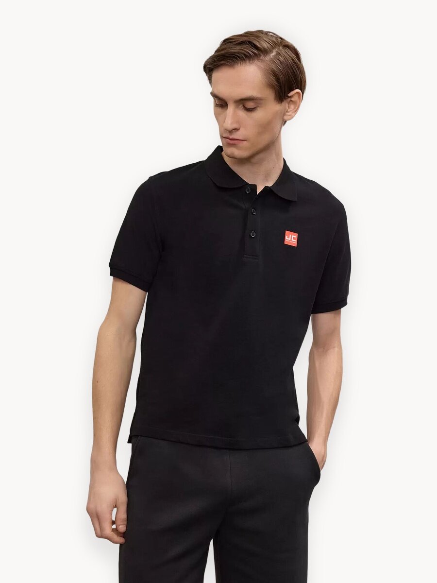 Поло JUST CLOTHES, размер XXL, черный