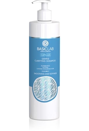 Шампунь для волос BasicLab Dermocosmetics Capillus, для сухой и чувствительной кожи головы, 300 мл