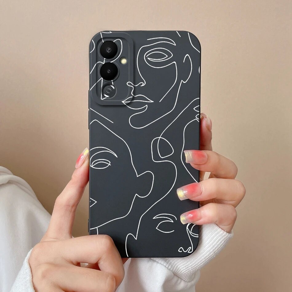 Чехол для Tecno Pova 4 Pro Love Heart Candy, чехол для телефона, Черный, For Tecno Pova 4 Pro, TYB55