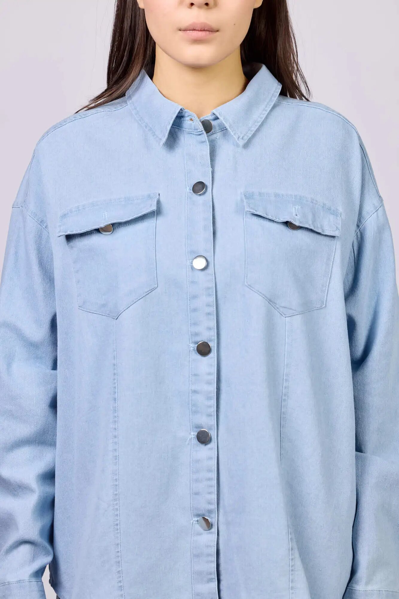 Рубашка Selfie, размер L, голубой — фото 1