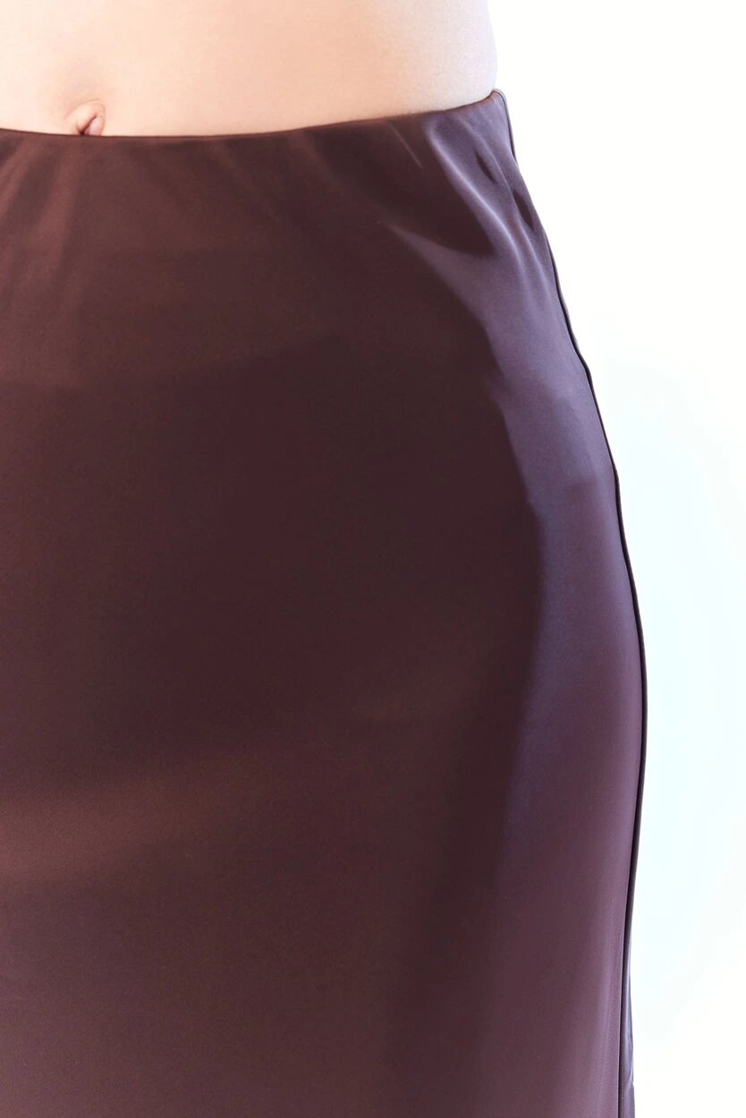 Юбка Selfie, размер M, коричневый — фото 1