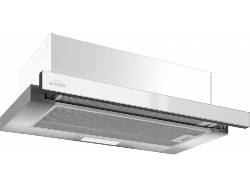 Вытяжка INTEGRA GLASS 60N-400-V2D STEEL/WHITE