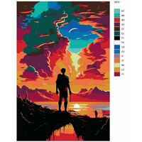 Картина по номерам BRUSHES-PAINTS "Путь странника" S-681 60x90 см