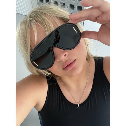 Солнцезащитные очки YuliyaMoon, белый, черный