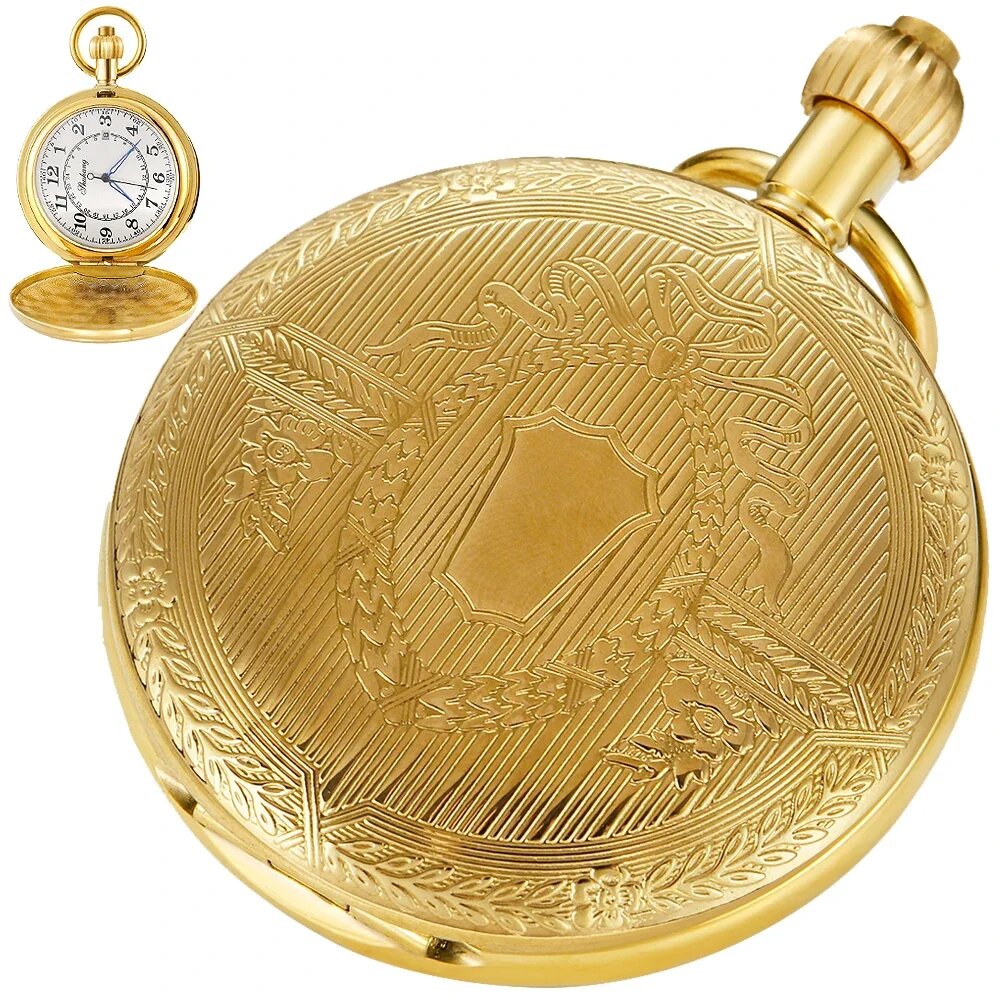 Карманные часы SHUHANG, gold