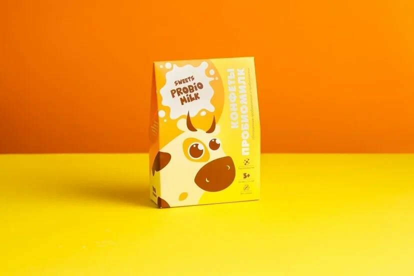 Изображение Арт Лайф Конфеты Пробиомилк Специализированный продукт для детей с 3-х лет, обогащенный пре- и пробиотиками, без сахара