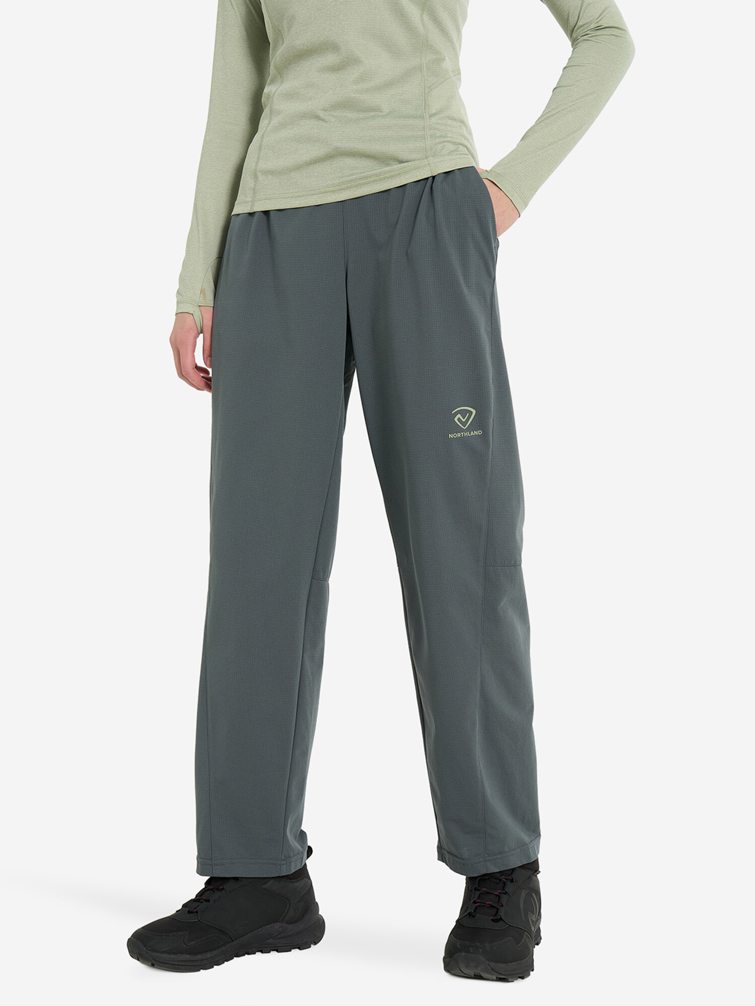 Брюки спортивные Northland Professional Women's Hiking Light Pants, размер 12.5, темно-серый