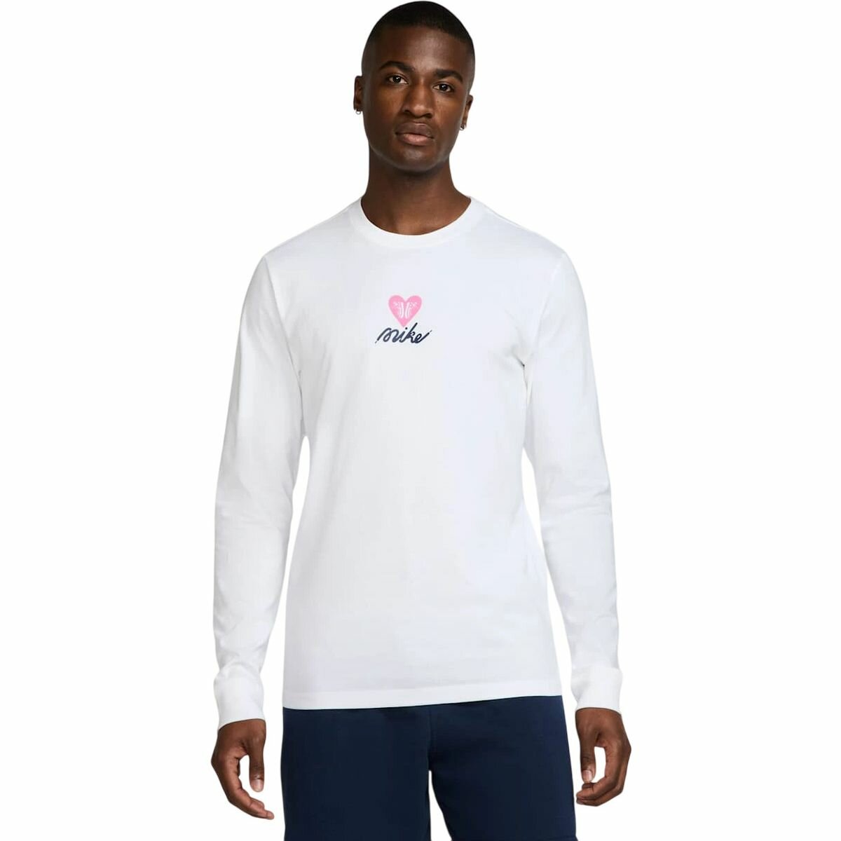 Лонгслив NIKE Sportswear Long-Sleeve T-Shirt, размер L, , белый