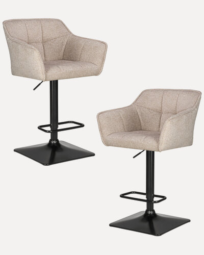 Изображение товара Набор 2 шт. Стул барный DOBRIN RALF, LM-5033, бежевый твид (LEO26)
