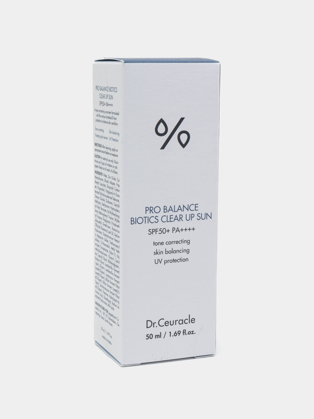 Солнцезащитный крем с пробиотиками Dr. Ceuracle Pro-Balance Biotics Clear Up Sun SPF 50+ PA++++ — фото 1
