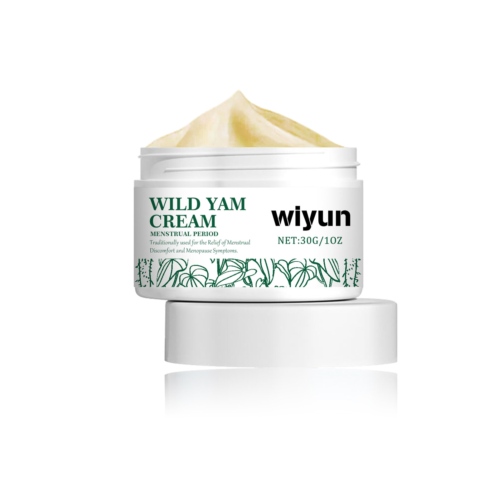 Картинки Wiyun menstrual relief yam cream снимает женские боли в животе во время менструации acupoint care yam cream