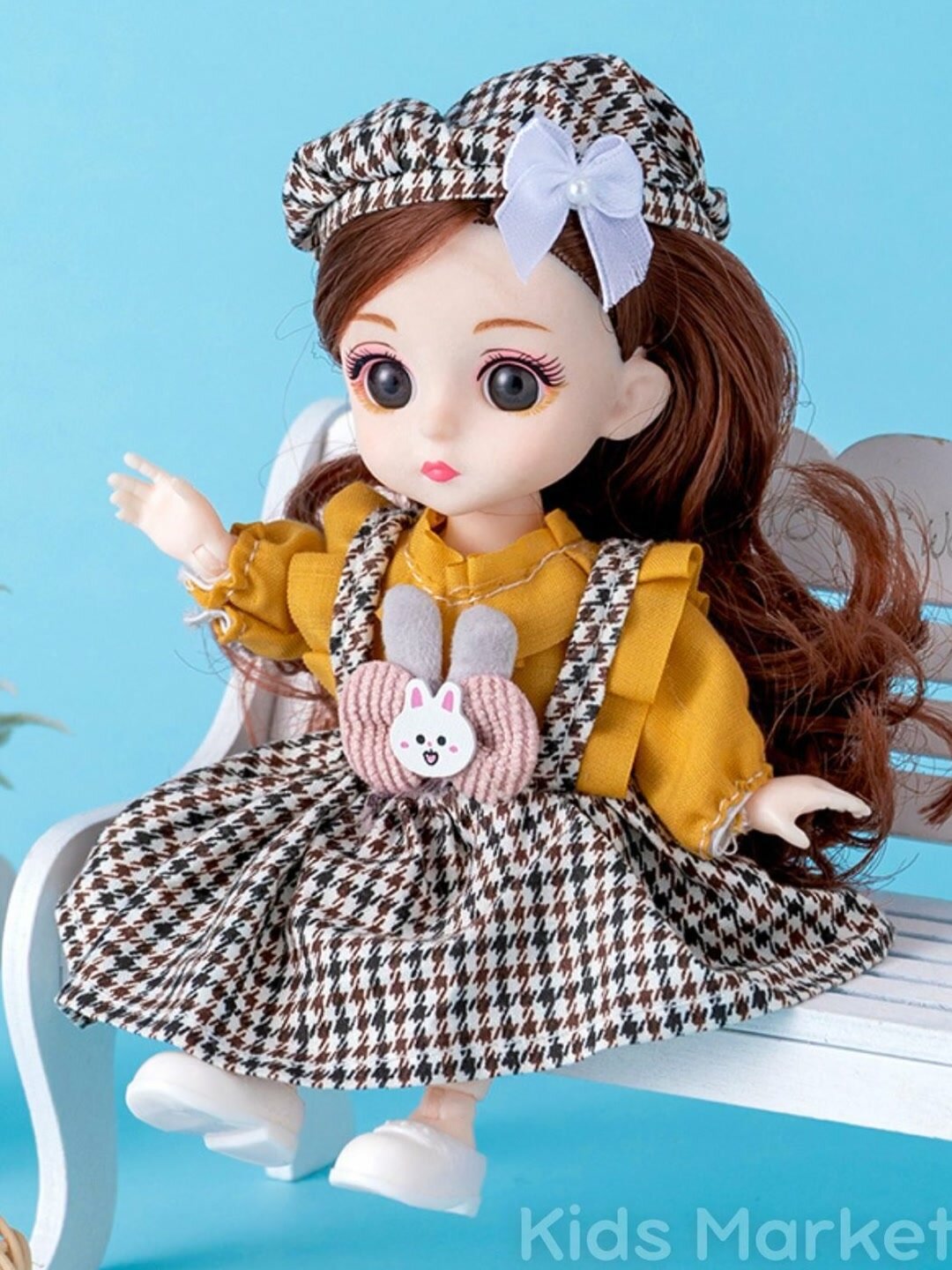 Кукла для девочек, набор кукол, шарнирная кукла, мини кукла 3D глаза — фото 1