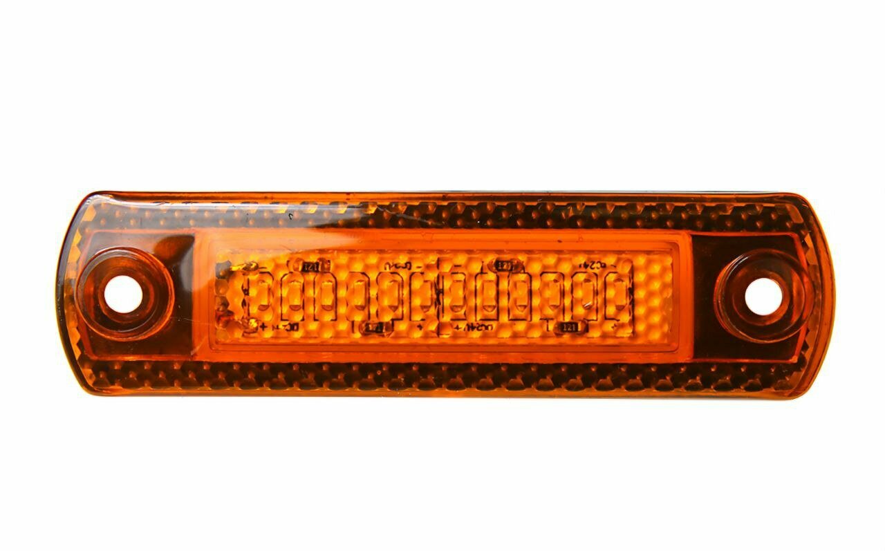 Катафот 162, светодиодный, для грузовых авто, 12LED, питание 24 В, жёлтый