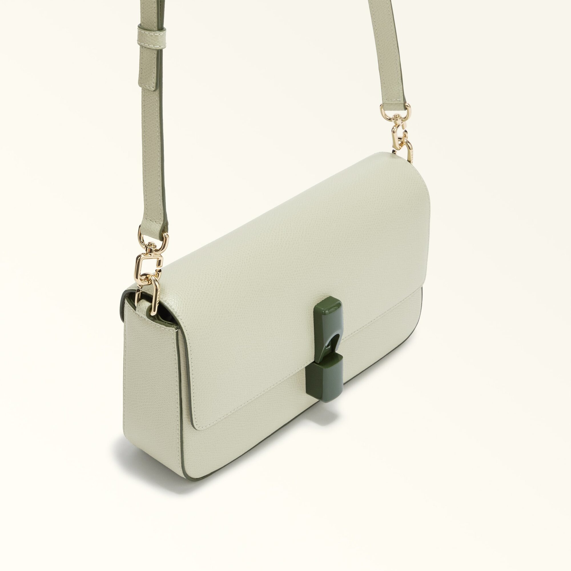 Сумка кросс-боди FURLA СУМКА FURLA IRIDE S CROSSBODY, фактура зернистая, серый — фото 1