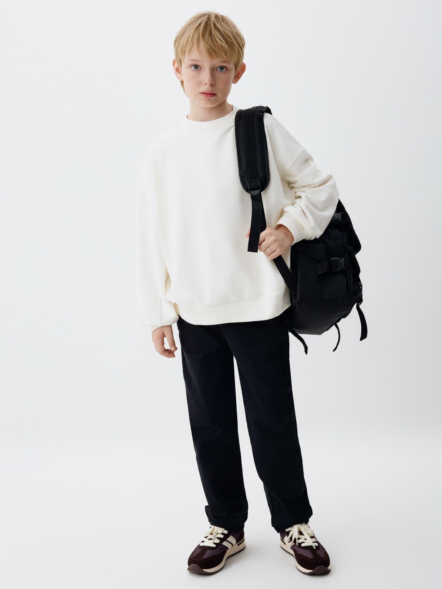 Свитшот Sela SELA, размер 134, молочный — фото 1