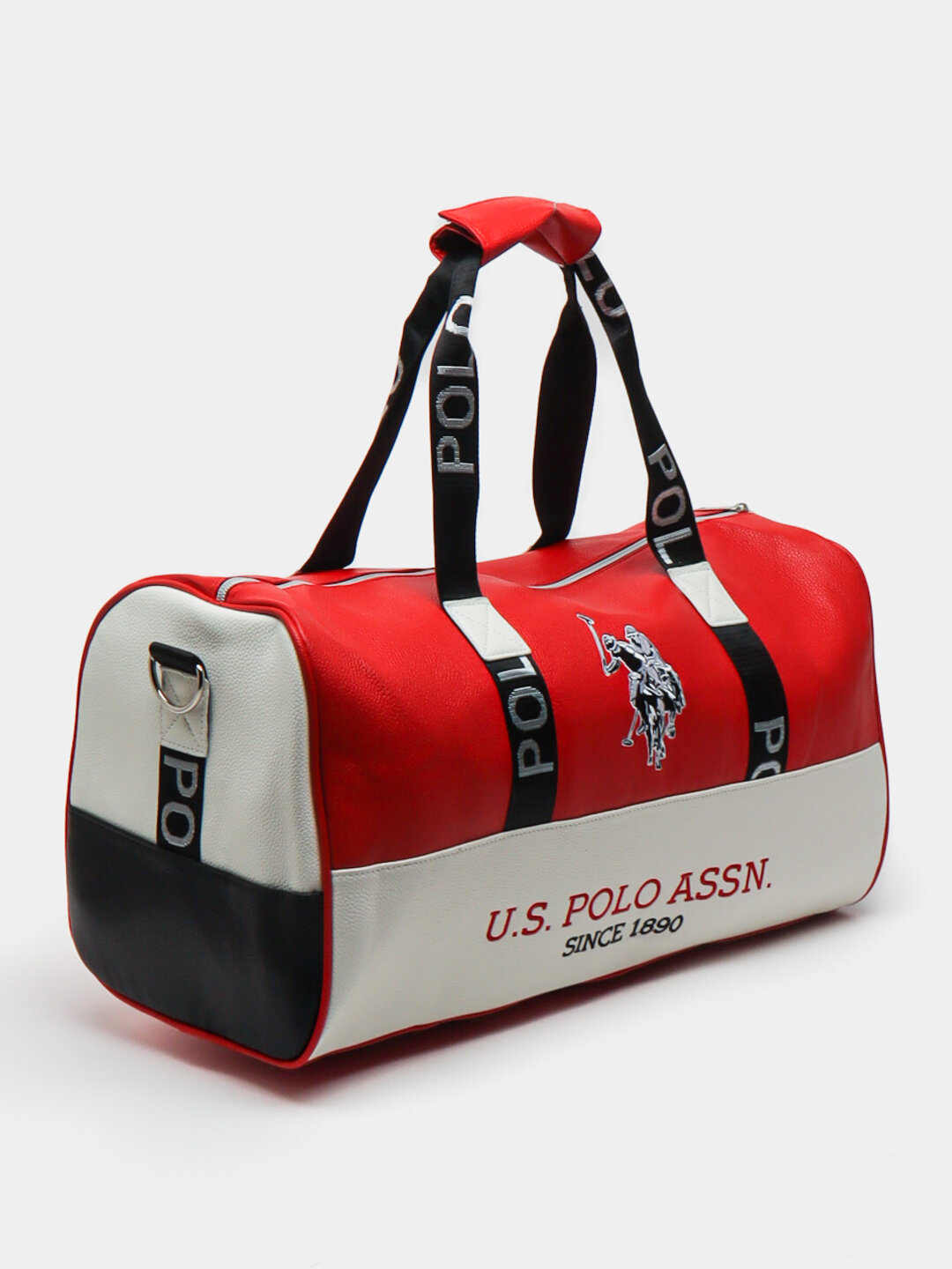 Сумка спортивная , 30 л, 23х27х53 см, ручная кладь, алый — фото 1