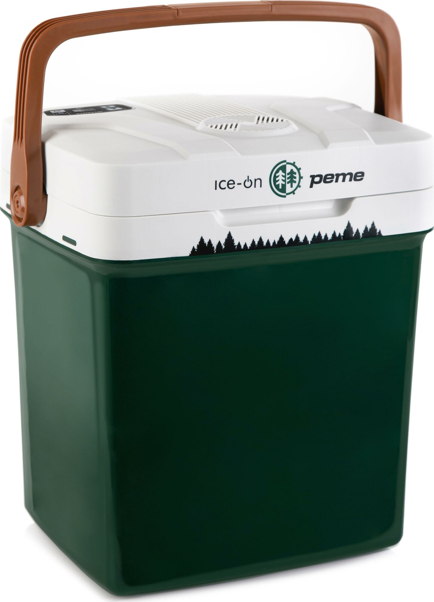 Decathlon Second Life Туристическая холодильник Peme Ice-on 27L Pine Forest, с функцией охлаждения и нагрева, USB, Eco-режим, зелёно-белая, состояние хорошее