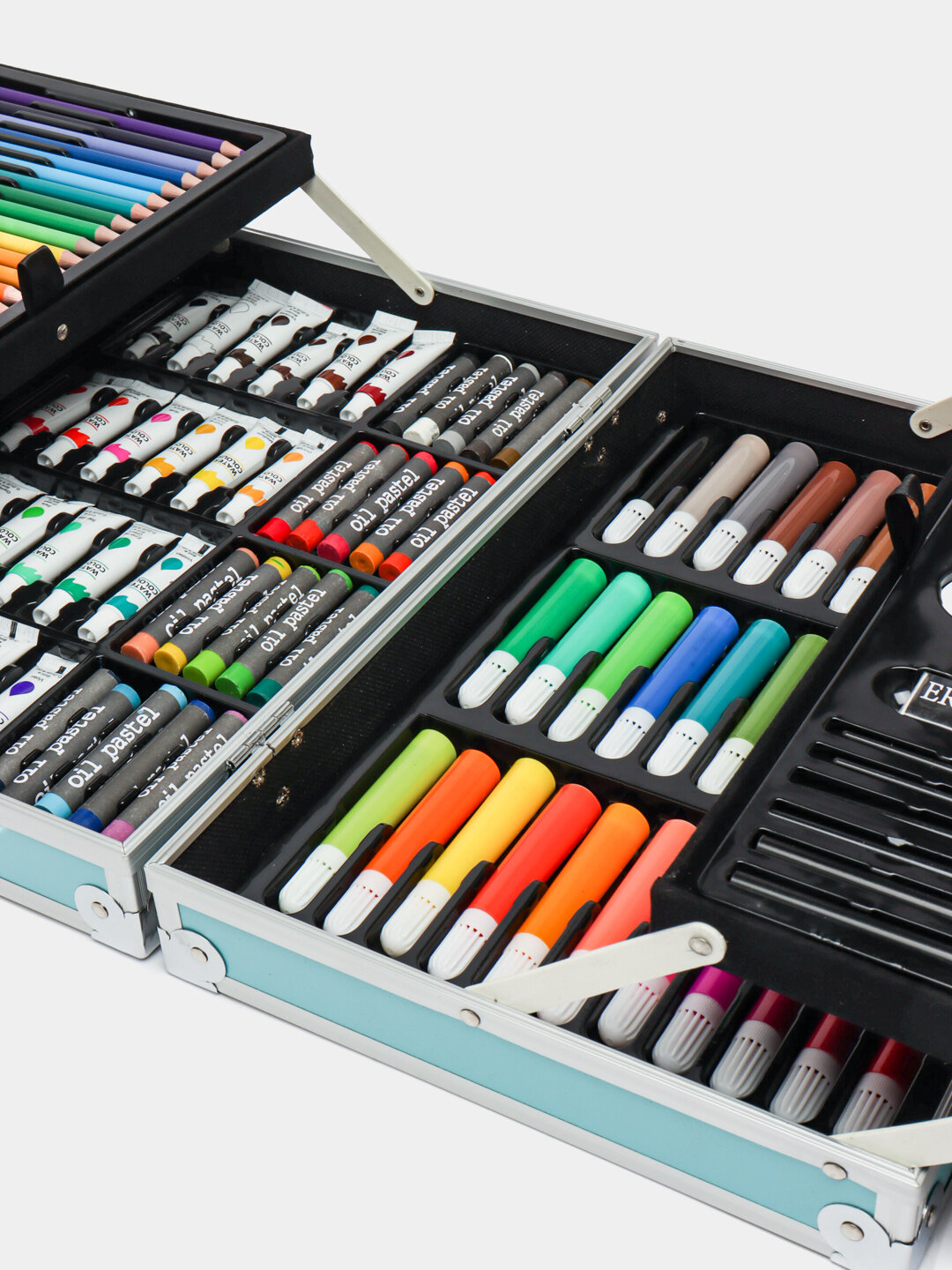 Набор для рисования и творчества, маркеры, карандаши в кейсе, в чемоданчике, детям — фото 1