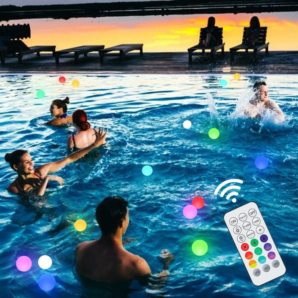 Светодиодный светильник для спа плавающий светильник для бассейна IP68 водонепроницаемый меняющий цвет ночник для ванны подарок вечеринка гидромассажная ванна спа домашний и уличный декор