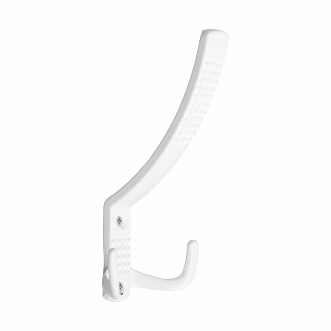 Крючок мебельный тундра TKT001 трехрожковый цвет белый 1 шт.