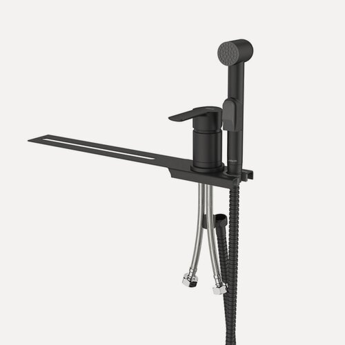 Изображение товара Гигиенический душ со смесителем Milardo Tidy, черный матовый