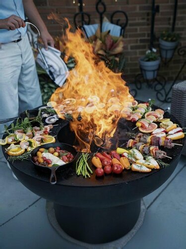 Изображение товара Гриль очаг с крышкой Round D-900, высота 350, толщина 6 мм.