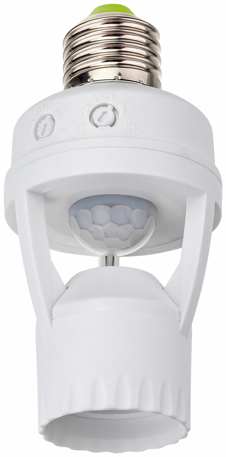 Датчик движения интегрируемый Duwi DDL-01 E27 360° 10-300 с 6 м 60 Вт IP20 белый (25817 9)