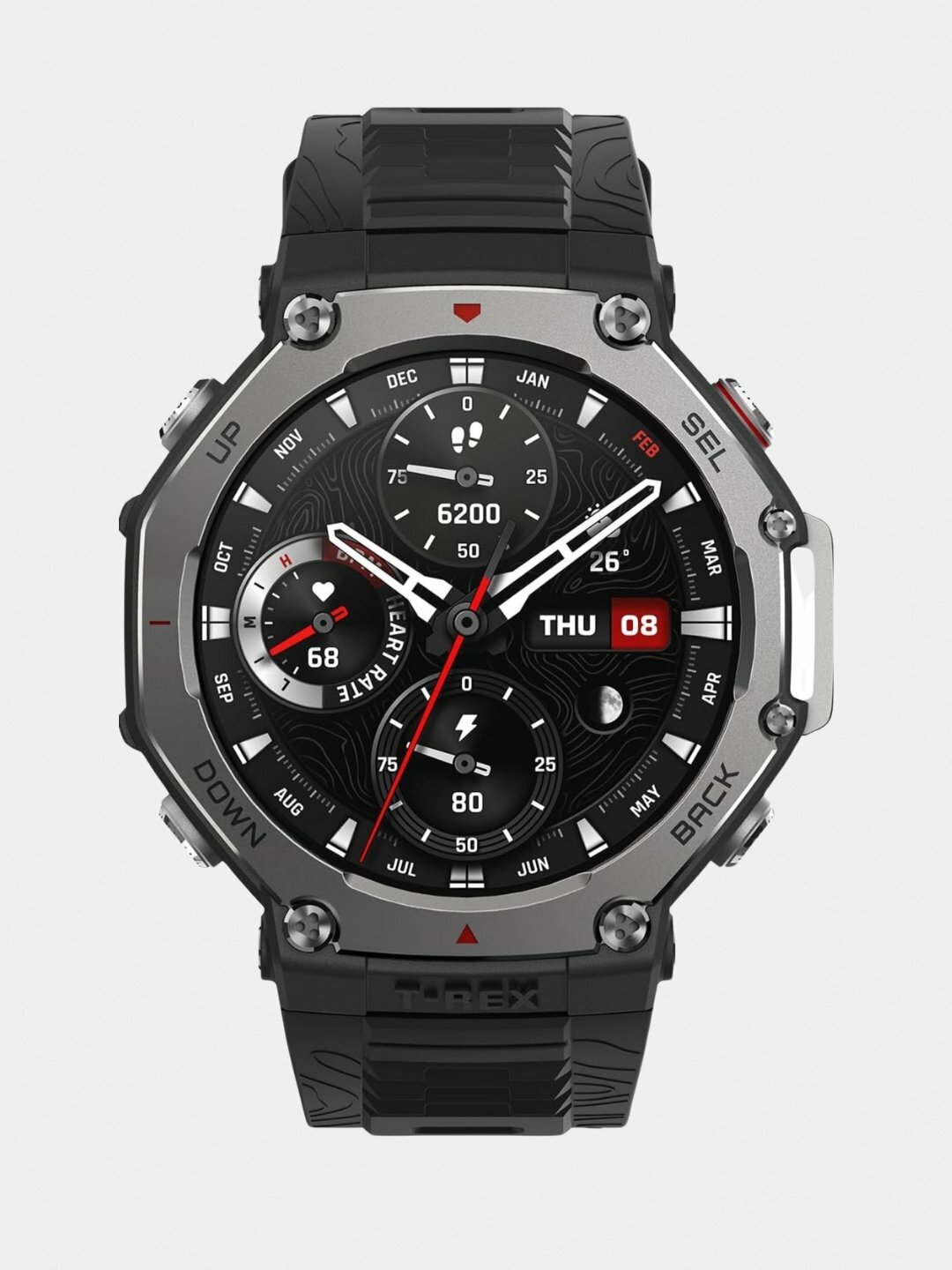 Умные часы Amazfit T-Rex 3, AMOLED, GPS, global version металлическйи безель
