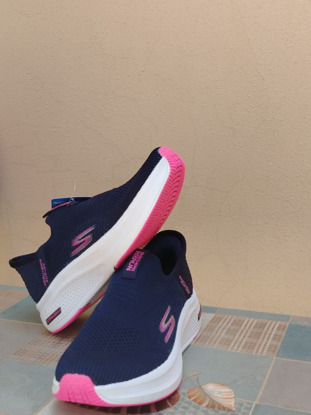 Кроссовки SKECHERS, размер 38, синий/синий/белый
