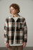 Рубашка U.M.Wear, чёрная, вельвет, оверсайз, карманы, пуговицы, размер L