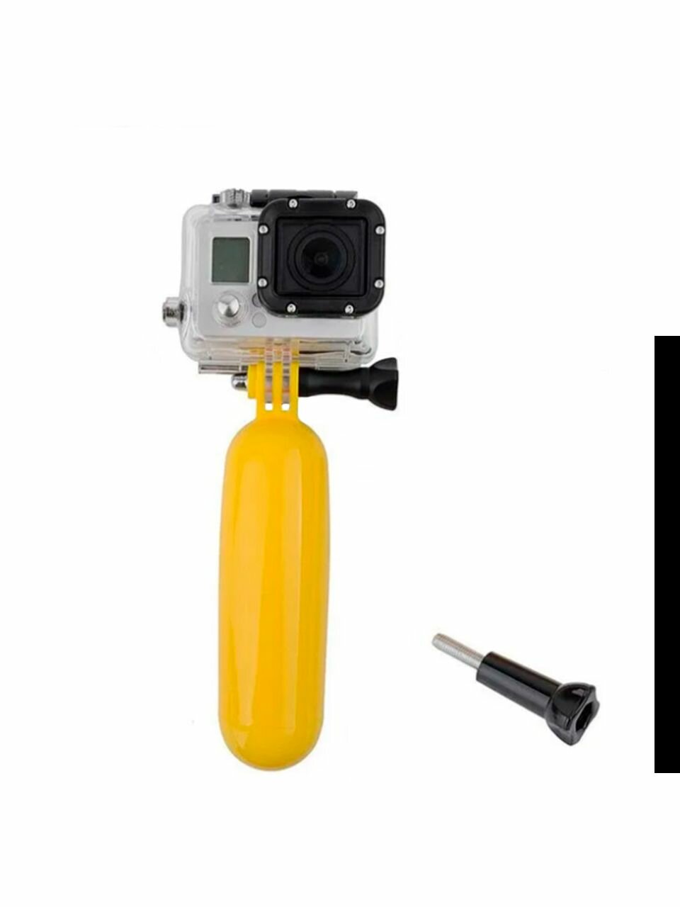 Ручка-поплавок, крепление на руки, для экшн камер GoPro, Xiaomi, SJCAM, Eken, DJI, Insta360, желтая