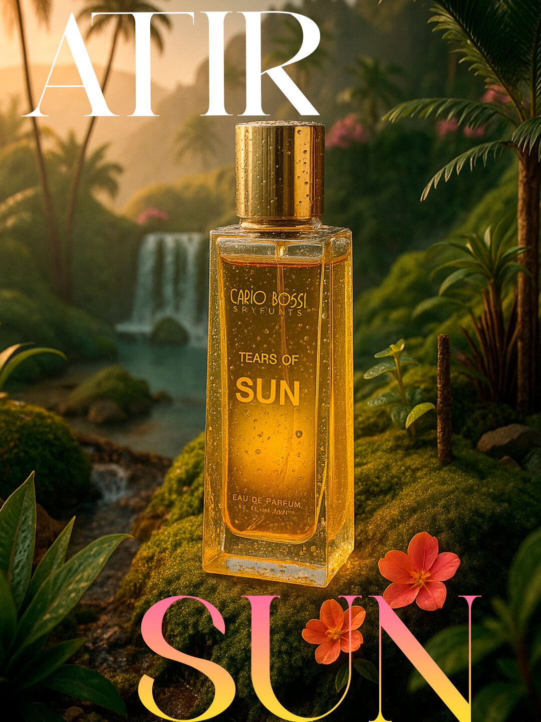 Парфюмерная вода Carlo Bossi "Tears of Sun", перезаполняемая, восточные ноты, 100 мл