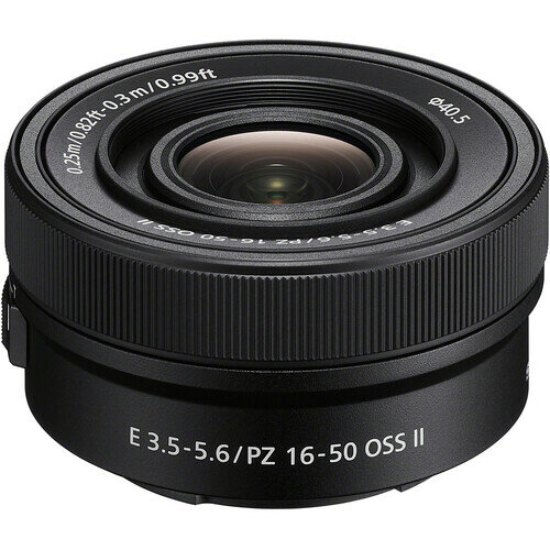 Объектив Sony PZ E 16-50mm, f/3.5-5.6 OSS II, черно-коричневый
