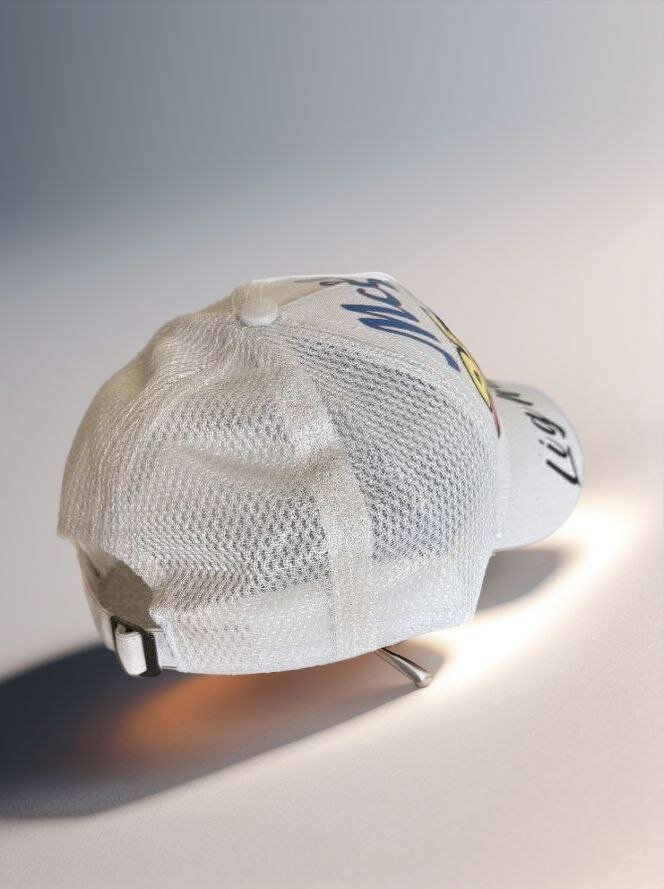 Кепка  McQueen для мальчиков, размер 50-53, бежевый/белый — фото 1