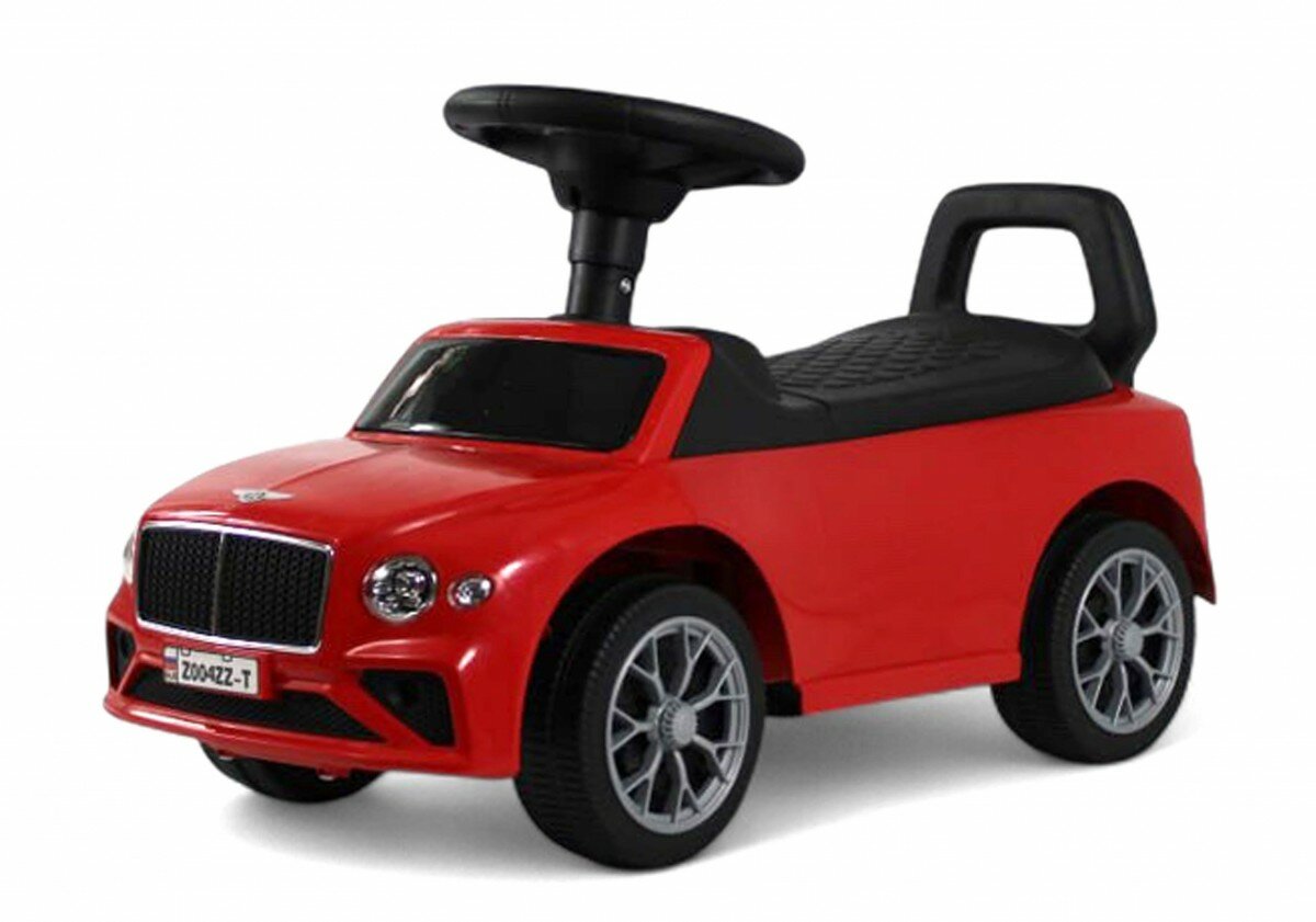 Толокар RiverToys Z004ZZ-T красный машинка-каталка для детей музыкальный руль подсветка кожаное сиденье пластик