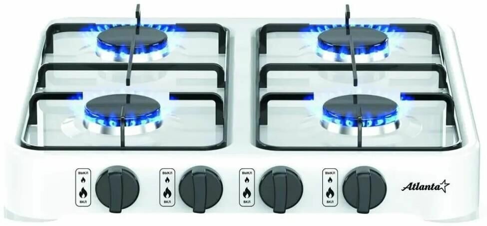 Плита газовая настольная четырехконфорочная ATLANTA