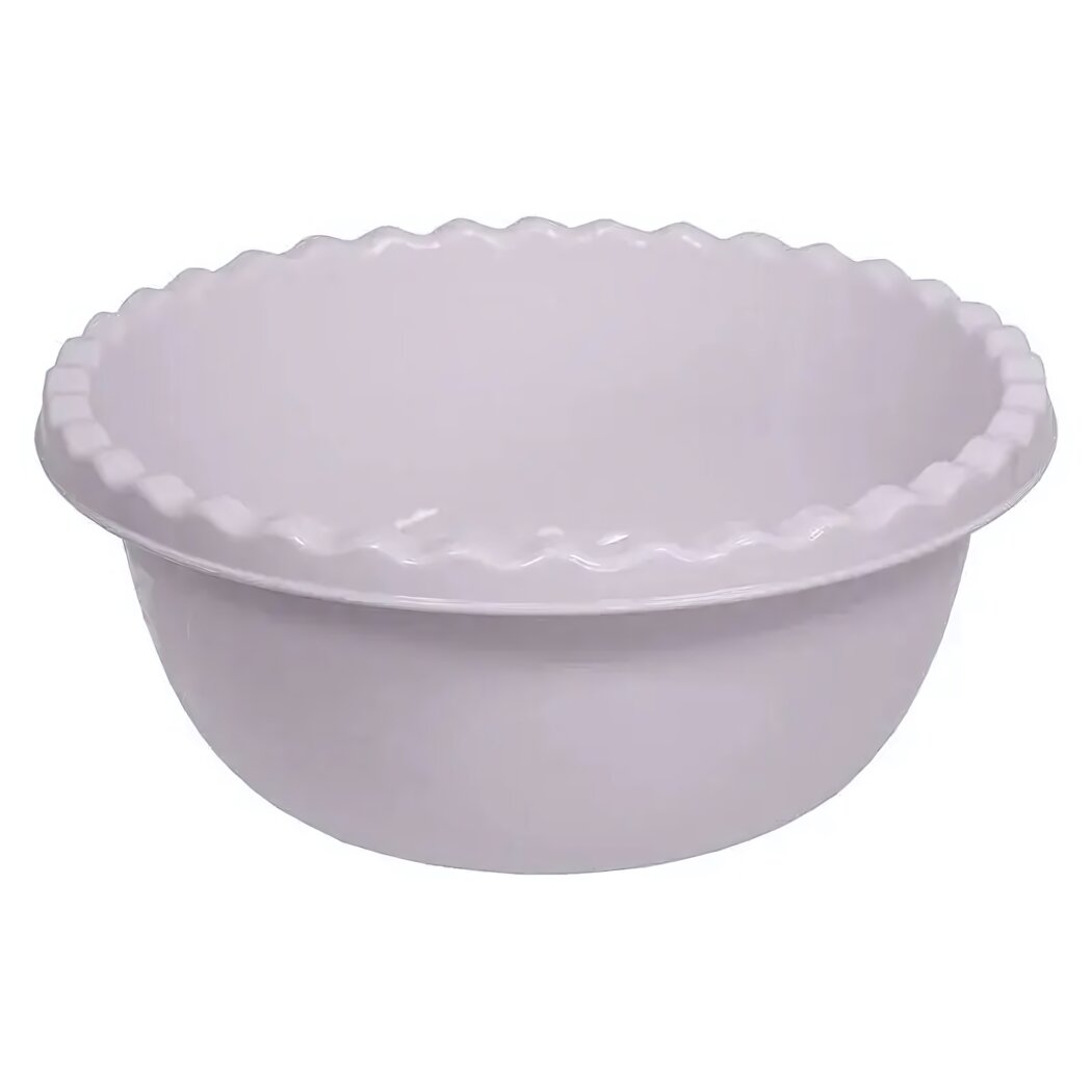 Миска пластиковая круглая Idea 5л цвет 'чайная роза' для кухни и сервировки