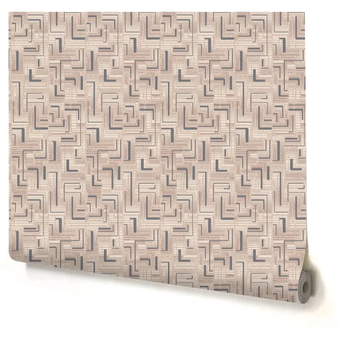 Обои виниловые Home Color Labirint серые 0 53 м 182 24