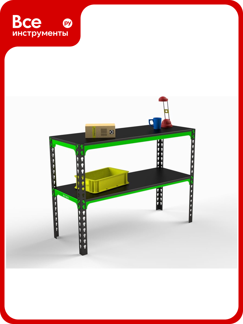 Стол-верстак 950x1000x400 (одна полка) SVPI951040