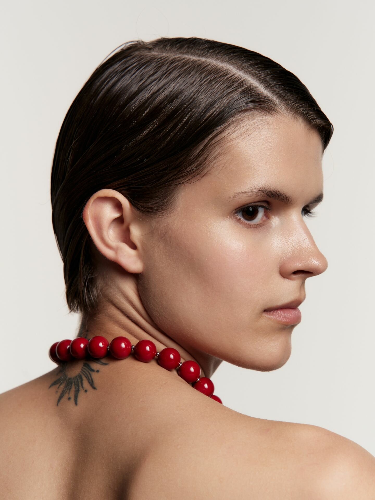 Чокер RESURS, длина 42 см, красный — фото 1