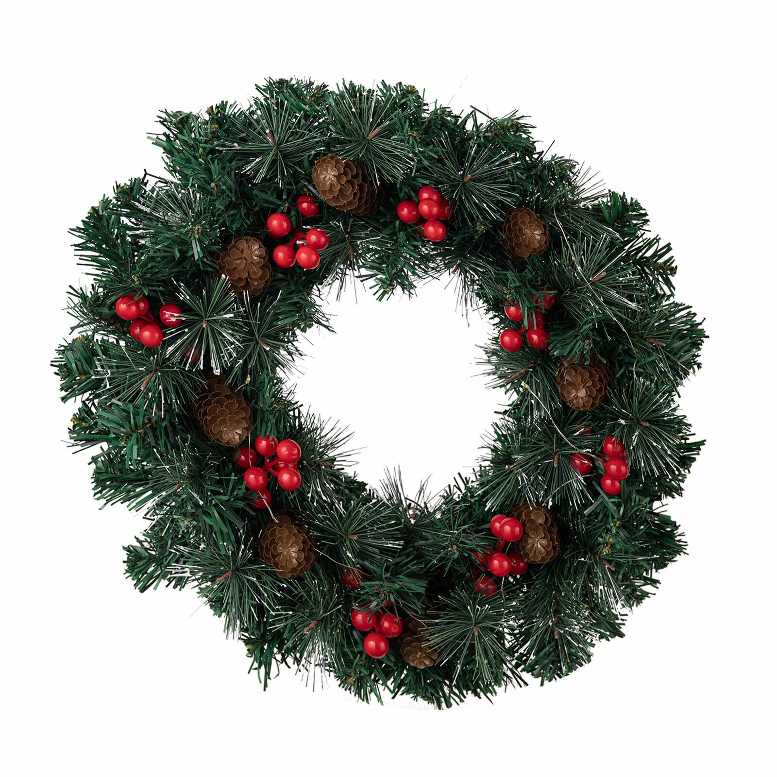 40 см Освещение рождественского венка с ягодами