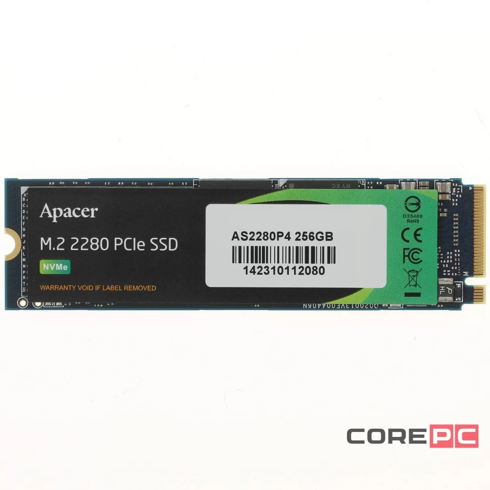 Твердотельный накопитель Apacer 256 Gb AS2280P4 AP256GAS2280P4-1