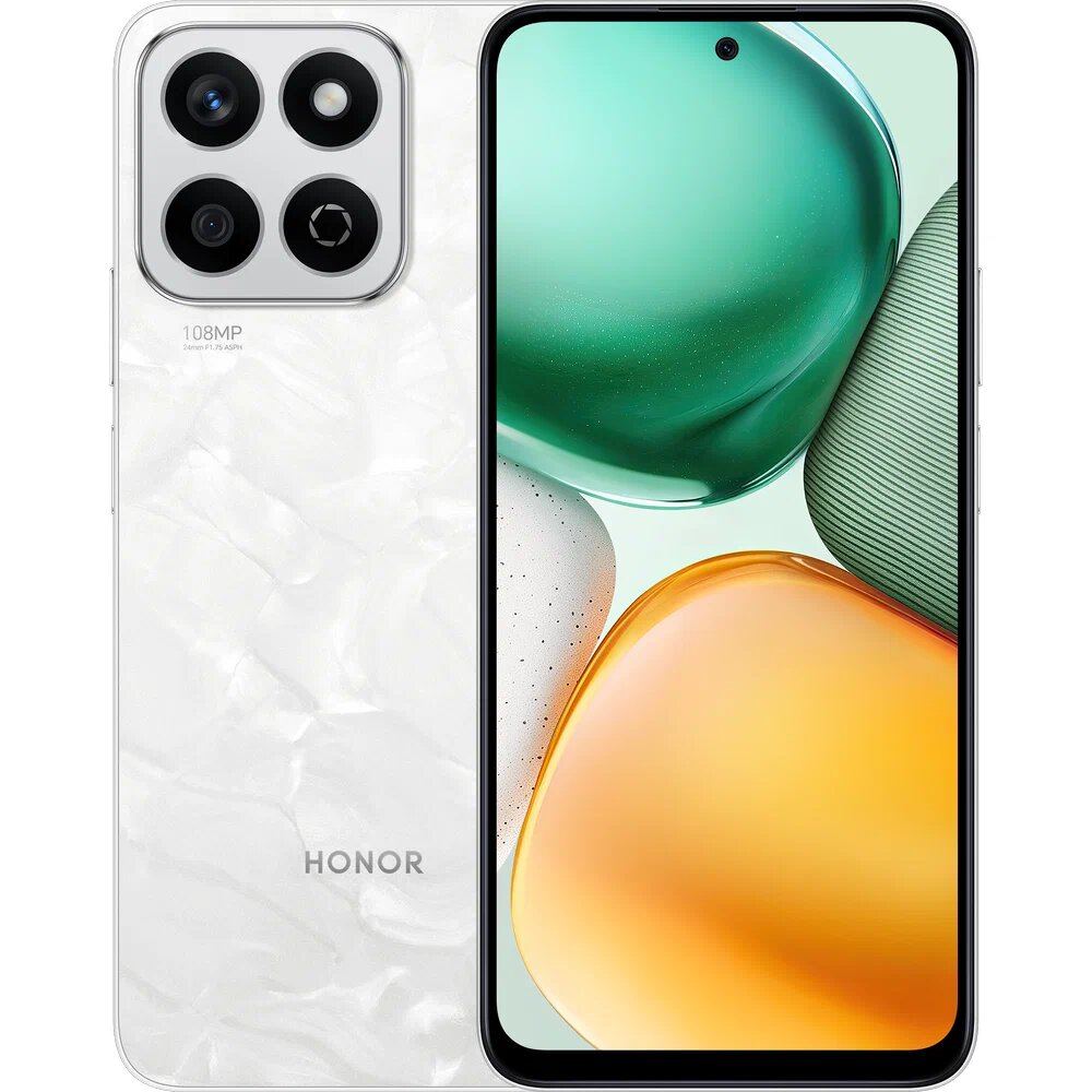 Смартфон Honor X7c 6/128Gb, Moonlight White/Лунный белый, 4G