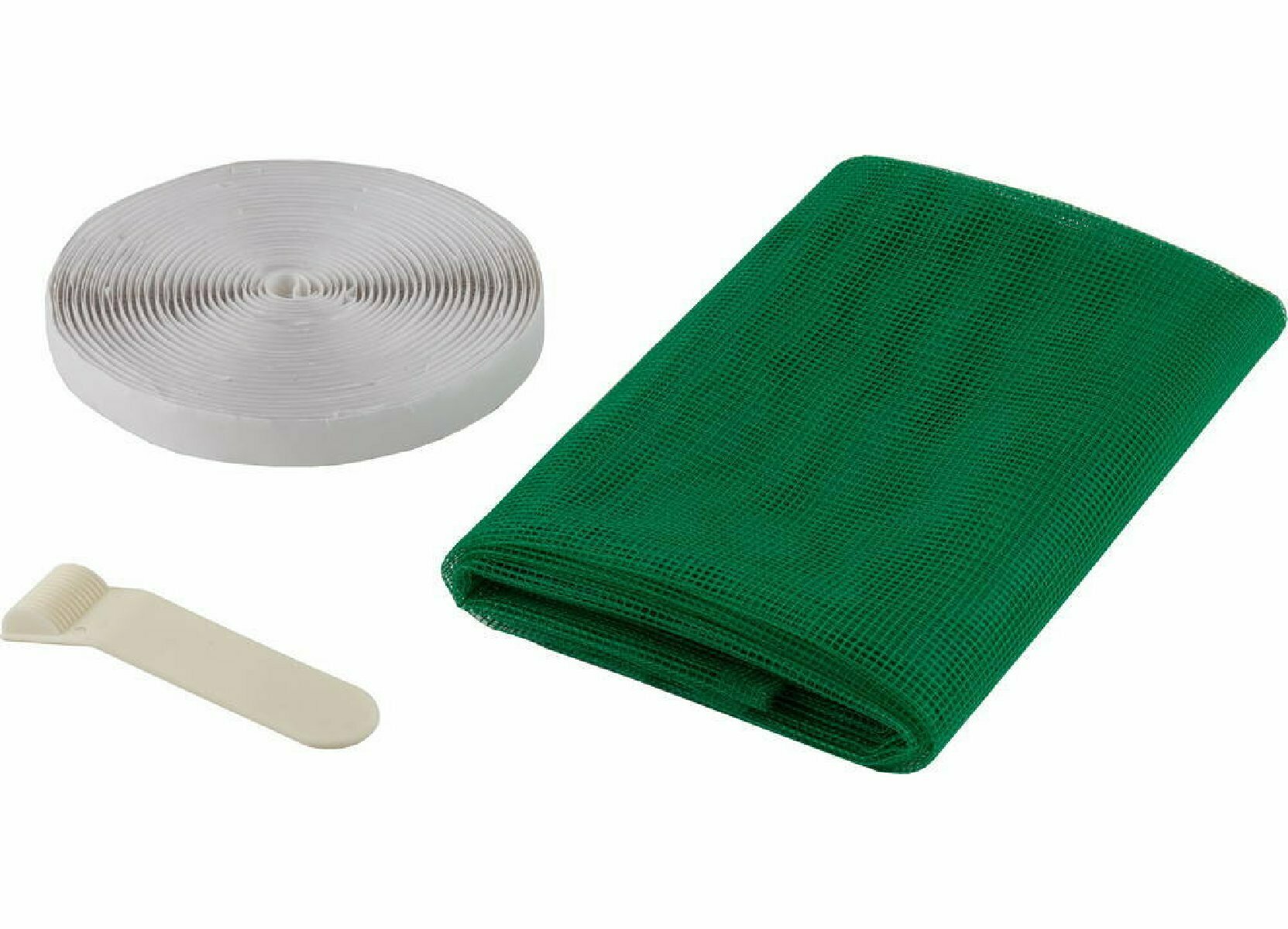 Противомоскитная сетка STAYER Comfort 1.1х1.3 м из полиэстера зеленая с крепежной лентой для защиты от насекомых и пыли