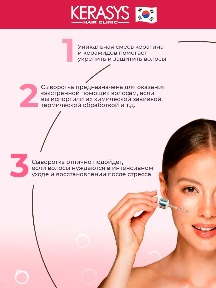 Изображение Питающая сыворотка Kerasys Hair Clinic Advanced для повреждённых волос
