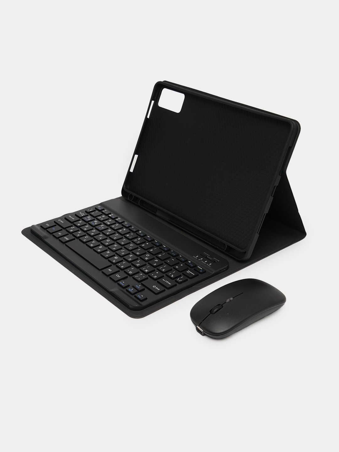 Беспроводная Bluetooth клавиатура + чехол + мышь для планшета (RU+EN) – для iPad 10 10.9" 2022/iPad 11 11"(A16) 2025