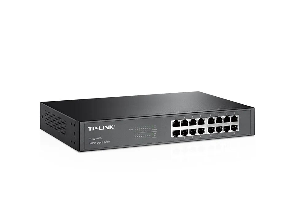 Коммутатор TP-Link TL-SG1016D, 16 LAN-порта, Gigabit для дом и офис — фото 1
