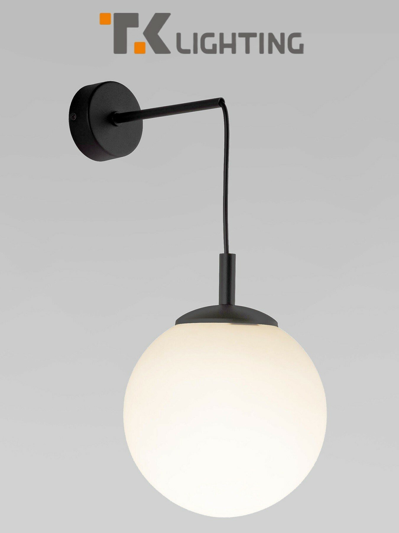 Бра / Настенный светильник TK Lighting Esme 10435 E27 15 Вт цвет черный/белый