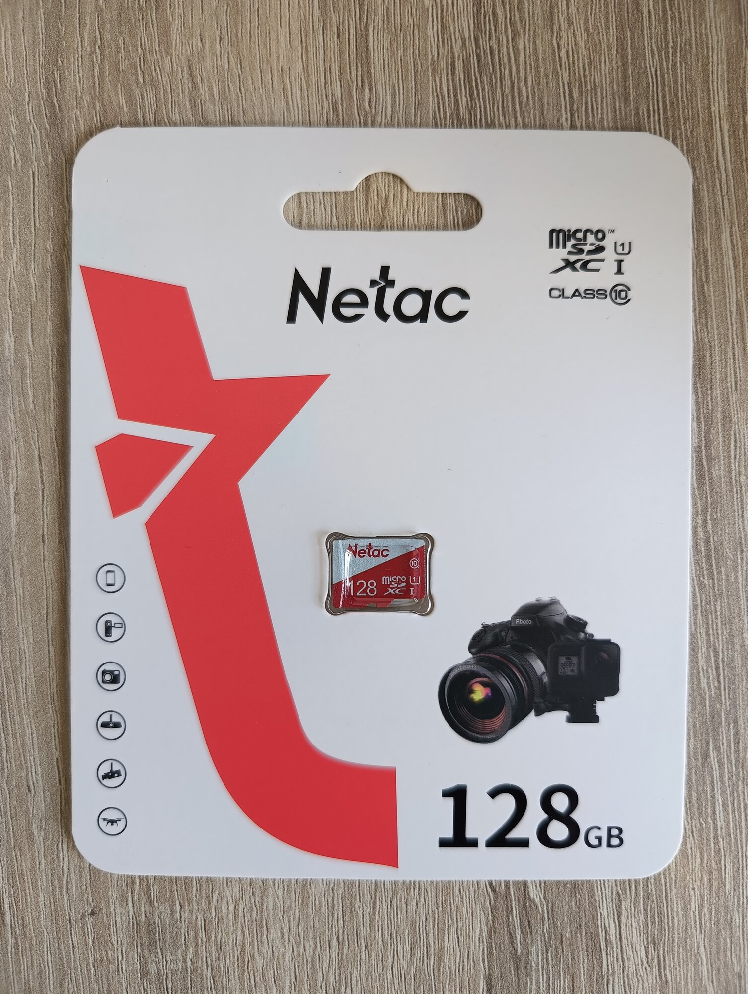 Карта памяти Netac P500 ECO MicroSDHC 128Gb Class 10 UHS-I 80MB/s (NT02P500ECO-128G-S)
