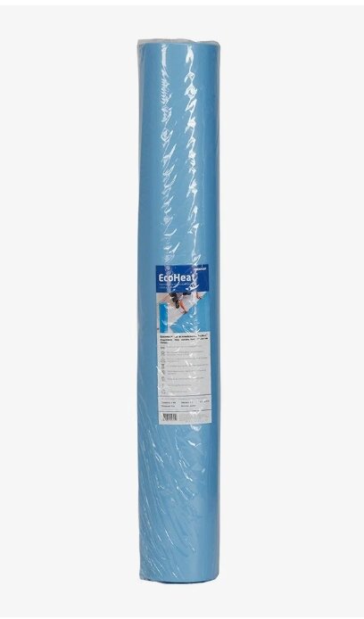 Подложка под ламинат Isolon EcoHeat сшитый полиэтилен толщ. 2 мм 1х8 м 8 м2